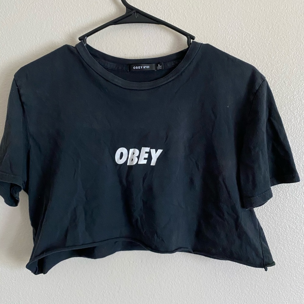 Obey crop top
